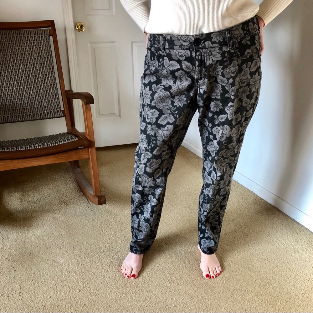 Seven7 Luxe size 16 Black and Gray Jeans Skinny